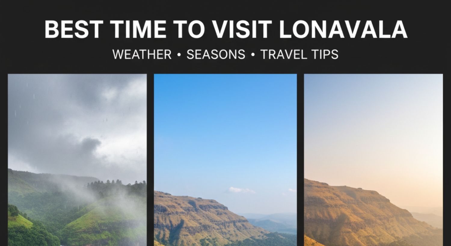 Best Time to Visit Lonavala – Weather, Seasons & Travel Tips