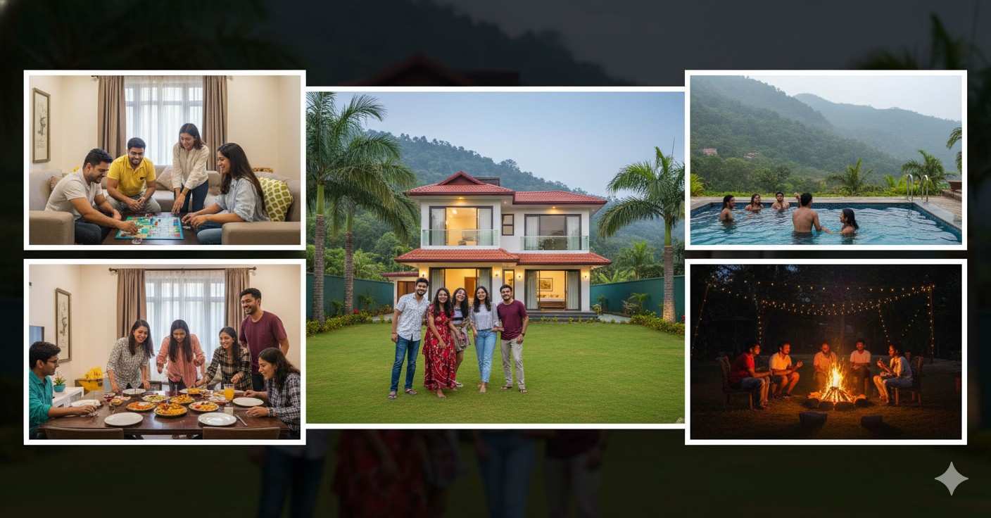 Group & Friends Homestay in Lonavala | Villas & Private Stays