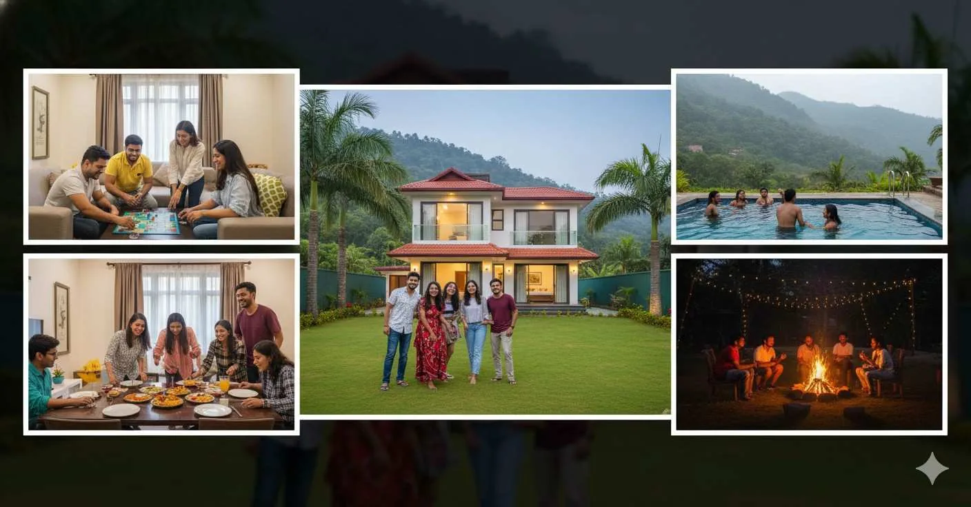 Group & Friends Homestay in Lonavala | Villas & Private Stays
