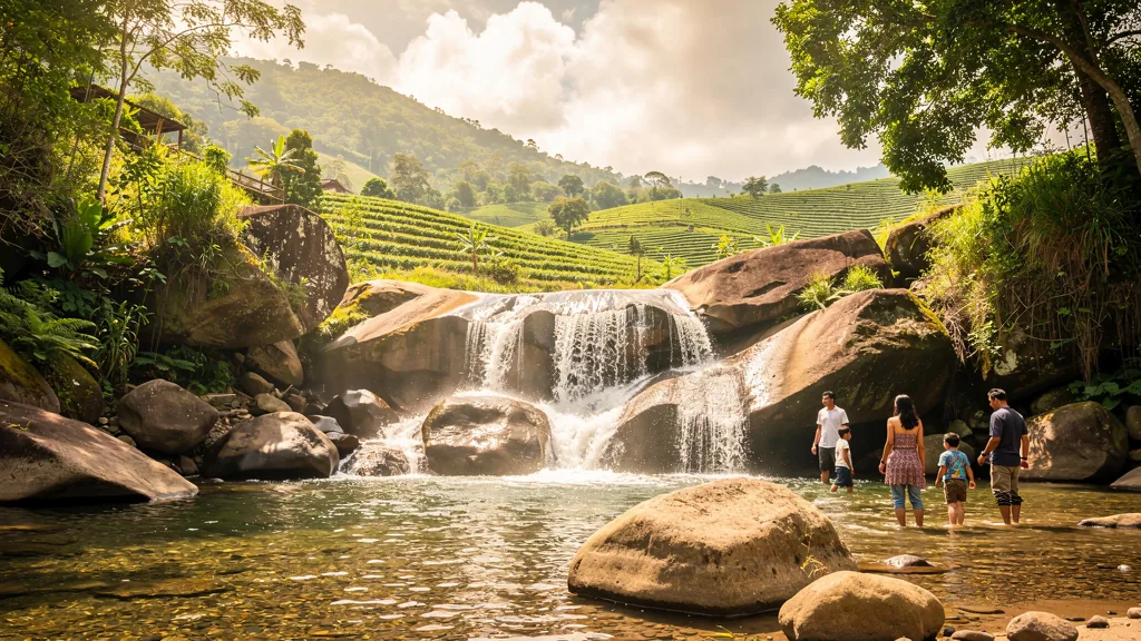 Serene Zenith waterfall with shallow pools suitable for families near Khopoli