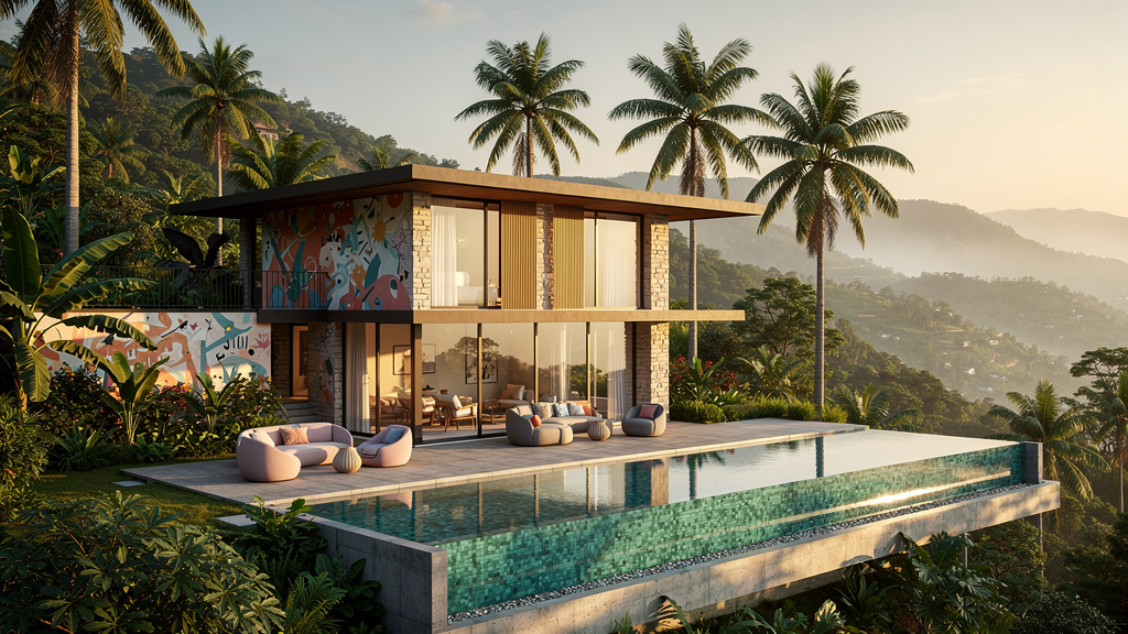 Boutique villa with private plunge pool overlooking Lonavala's green hills