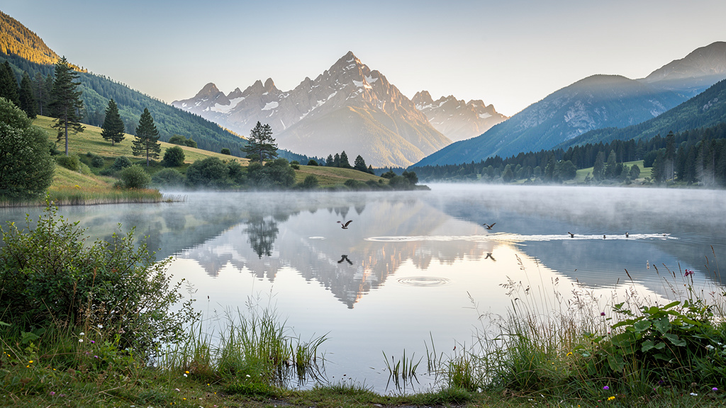 Peaceful Pawna Lake with mirror-like water and mountain backdrop