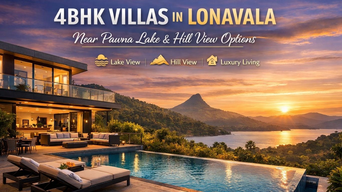 4BHK Villas in Lonavala Near Pawna Lake & Hill View Options