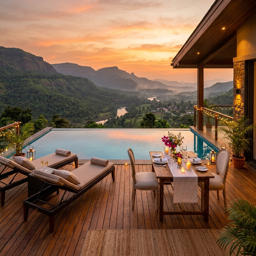 Romantic 4BHK Villa in Lonavala for Couples